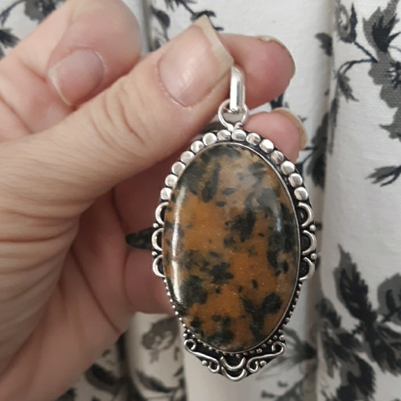 New Green Tourmaline 925 Silver Pendant. - Picture 2 of 8